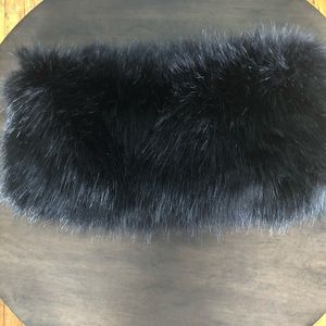 Nautica Faux Fur Collar Scarf